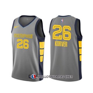 Maillot Memphis Grizzlies Kyle Korver Ville Gris
