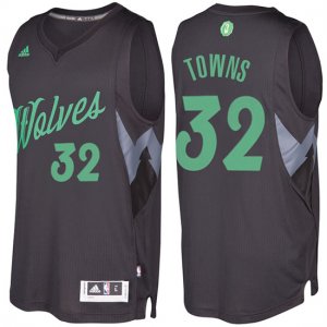 Maillot Navidad 2016 Karl Anthony towns Timberwolves 32 Noir