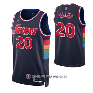 Maillot Philadelphia 76ers Georges Niang NO 20 Ville 2021-22 Bleu