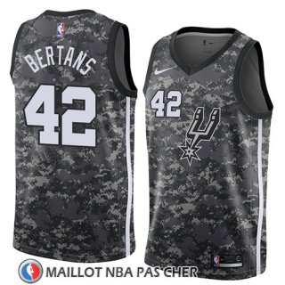 Maillot San Antonio Spurs Davis Bertans No 42 Ciudad 2018 Gris