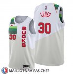 Maillot Milwaukee Bucks Jon Leuer Earned Blanc