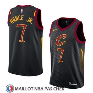 Maillot Cleveland Cavaliers Larry Nance Jr. No 7 Statement 2017-18 Noir