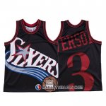 Maillot Philadelphia 76ers Allen Iverson Mitchell & Ness Big Face Noir