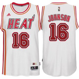 Maillot Retro Heat Johnson 16 Blanc
