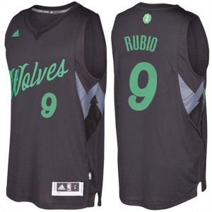 Maillot Navidad 2016 Ricky Rubio Timberwolves 9 Noir