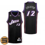 Maillot Retro Jazz Stockton 12 Noir