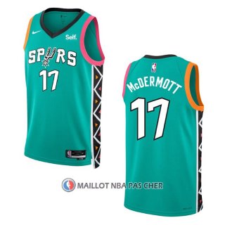 Maillot San Antonio Spurs Doug Mcdermott NO 17 Ville 2022-23 Vert