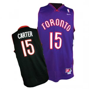 Maillot Toronto Raptors Carter #15 Noir y Pourpre