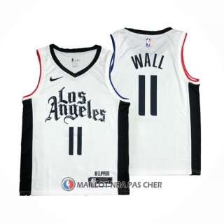 Maillot Los Angeles Clippers John Wall NO 11 Ville 2019-20 Blanc