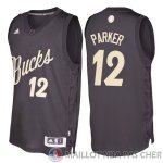 Maillot Parker Milwaukee Bucks Noel #12 Noir