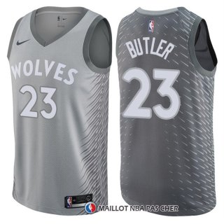 Maillot Minnesota Timberwolves Jimmy Butler Ville 23 Gris
