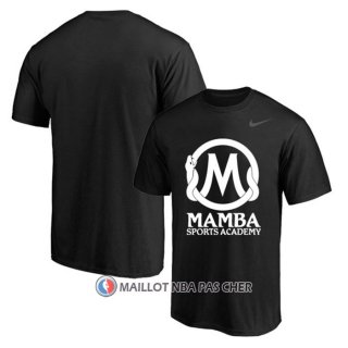 Maillot Manche Courte Los Angeles Lakers Mamba Sports Academy Noir