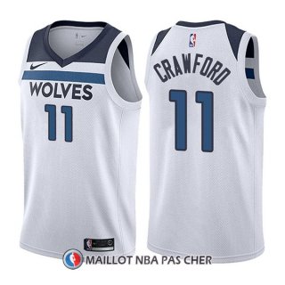 Maillot Minnesota Timberwolves Jamal Crawford Association 11 2017-18 Blanc