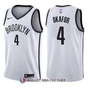Maillot Brooklyn Nets Jahlil Okafor Association 4 2017-18 Blanc