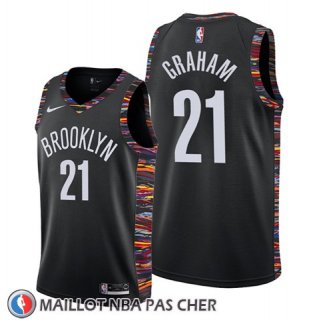 Maillot Brooklyn Nets Treveon Graham Ville Edition Noir