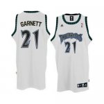 Maillot Retro Timberwolves Garnett 21 Blanc
