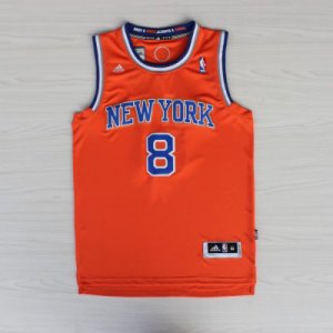 Maillot Smith New York Knicks #8 Orange y Bleu