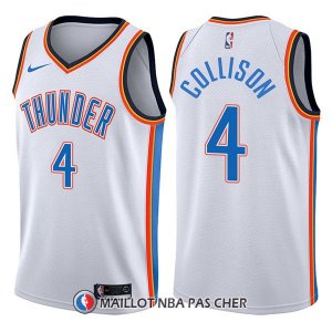 Maillot Oklahoma City Thunder Nick Collison Swingman Association 4 2017-18 Blanc