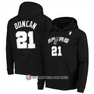 Veste a Capuche San Antonio Spurs Tim Duncan Noir