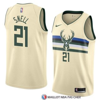 Maillot Milwaukee Bucks Tony Snell Ville 2018 Crema