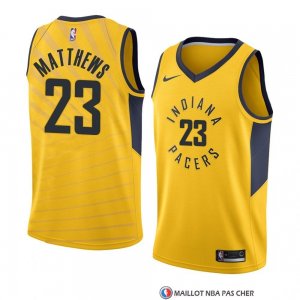 Maillot Indiana Pacers Wesley Matthews Statement 2018 Jaune