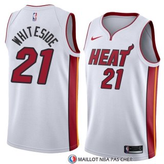 Maillot Miami Heat Hassan Whiteside Association 2018 Blanc