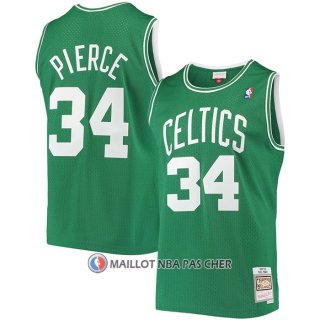 Maillot Boston Celtics Paul Pierce NO 34 Hardwood Classics Throwback Vert