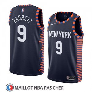 Maillot New York Knicks R.j. Barrett Ciudad 2019-20 Noir