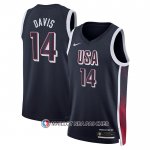 Maillot USA 2024 Anthony Davis NO 14 Bleu