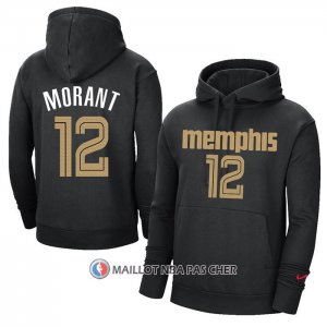 Veste a Capuche Memphis Grizzlies Ja Morant Noir