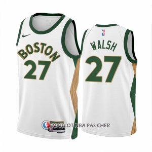 Maillot Boston Celtics Jordan Walsh NO 27 Ville 2023-24 Blanc