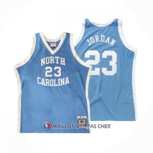 Maillot NCAA North Carolina Tar Heels Michael Jordan NO 23 Mitchell & Ness 1983-84 Bleu