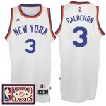 Maillot Retro 2016-17 Knicks Calderon 3 Blanc