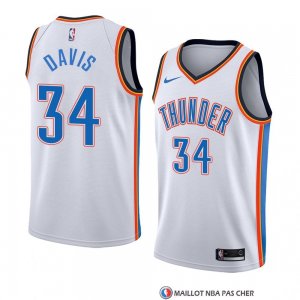 Maillot Oklahoma City Thunderr Tyler Davis Association 2018 Blanc