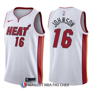 Maillot Miami Heat James Johnson Association 16 2017-18 Blanc