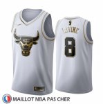 Maillot Golden Edition Chicago Bulls Zach Lavine 2019-20 Blanc