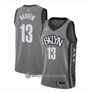 Maillot Brooklyn Nets James Harden Statement 2020 Gris