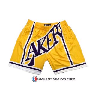 Short Los Angeles Lakers Mitchell & Ness Big Face Jaune