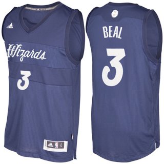 Maillot Navidad 2016 Bradley Beal Wizards 3 Bleu