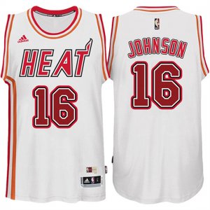 Maillot Retro Heat Johnson 16 Blanc