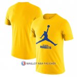 Maillot Manche Courte Denver Nuggets Essential Jumpman Jaune