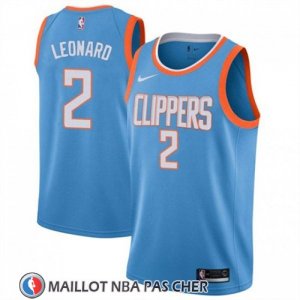 Maillot Los Angeles Clippers Kawhi Leonard Ciudad 2019 Bleu
