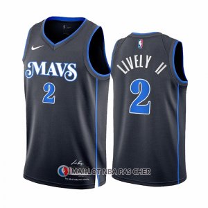 Maillot Dallas Mavericks Dereck Lively II NO 2 Ville 2023-24 Bleu