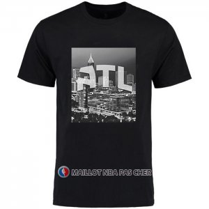 Maillot Manche Courte Atlanta Hawks Ville Noir