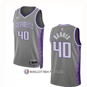 Maillot Sacramento Kings Harrison Barnes NO 40 Ville 2022-23 Gris