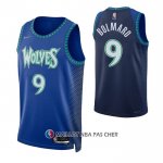 Maillot Minnesota Timberwolves Leandro Bolmaro NO 9 Ville 2021-22 Bleu