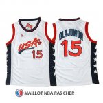 Maillot USA 1996 Olajuwon 15 Blanc Maillot USA 1996 Olajuwon 15 Blanc
