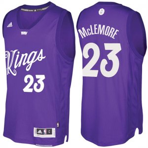 Maillot Navidad 2016 Ben Mclemore Kings 23 Violet