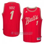 Maillot Rose Chicago Bulls Noël #1 Rouge