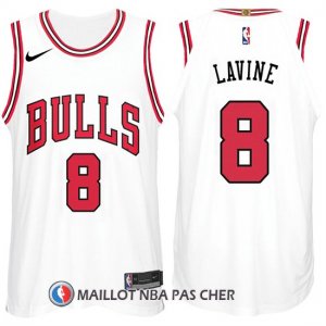 Maillot Chicago Bulls Zach Lavine 8 2017-18 Blanc